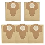 Ersatz-Staubsaugerbeutel für Industrie-Staubsauger, 20 l Papierfilter-Staubbeutel für 1825, 1815S, 1812S, Nass- und Trockensauger (5 Stück)