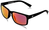 ALPINA KOSMIC - Verspiegelte und Bruchsichere Sonnenbrille, Stylisches Design, Schutz vor UV Strahlung, für Damen und Herren, Tiefschwarz Matt Bunt, One Size