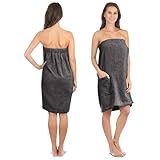 Liebenstein® Premium Saunakilt Damen mit Knöpfen - in 2 Größen - aus feinster Baumwolle - ideale Passform für ein rutschfestes Sauna Erlebnis – Saunatuch Damen flauschig & weich