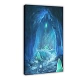 HGRJW Poster auf Leinwand 'Subnautica Below Zero', Schlafzimmer-Dekor, Sportlandschaft, Büro, Raumdekoration, Geschenk, Rahmen-Stil, 50 x 75 cm