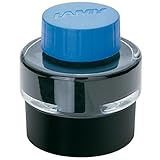LAMY T 51 Tinte 828 – Tintenfass mit Restsammelbecken in der Farbe Blau (löschbar) – 30 ml