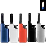 5X Stabfeuerzeug 10,5cm Candle Light Kerzenanzünder Softflamme Gas Feuerzeug BBQ Anzünder wiederbefüllbar Flammenstärke regulierbar (Favourite Colours)