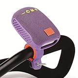 Msiud Fahrradblue Tooth Lautsprecher, Tragbarer Lenker mit FM -Radio, Integrierter Designlautsprecher mit Lauten Klang für das Reiten, IPX5, Stützungspeicherkarte, Verdrahten Sie (Lila)