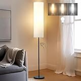 GyroVu Stehlampe für das Wohnzimmer, 65” stehende Lampe, hohe Lampe für das Schlafzimmer mit Papierlampenschirm, 3 Farbtemperaturen Stehlampe für das Wohnzimmer (Glühbirne enthalten)