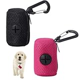 NHQZ 2 Stück Kotbeutelspender, Hundekotbeutelspender, Kotbeutelhalter, Hundebeutel kot, Kotbeutelspender für hunde, A