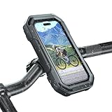 KDD Handyhalterung Fahrrad Wasserdicht - 360° Drehbare Handyhalterung Motorrad, Vollständig Geschlossene Handy Halterung Fahrradlenker für iPhone 16 Pro Max/15/14/13/12 Samsung, 4-6,7 Zoll Handys
