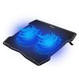 TELLUR Laptop Kühler, Notebook kühlständer, 2 Leise Lüfter 125mm, Kühlsystem für Notebook, MacBook 11''-15,6'', 2 USB, Laptop Lüfter für 15.6 Zoll Notebook, Höhenverstellbar Kühlsockel (15.6')