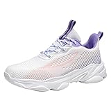 Freizeit Damen Schnürschuhe Reise Weiche Sohle Bequeme Schuhe Outdoor Mesh Schuhe Runing Mode Sport Atmungsaktive Schuhe Schuhe Rot Damen