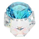 BELLIFFY Kristall Nagelbecher mit Deckel Nagelkunst Flüssigkeitsbecher aus Transparentem Glas Maniküre Zubehör für Nailart Rutschfester Sockel Geeignet für Nagelpulver und Acrylflüssigkeit