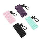 FOMIYES 4 Stück Lippenstift Schutzhüllen aus Langlebigem Polyester Praktische Schlüsselanhänger Passend für Standard Lippenstifte Lippenstift Halter Dekorativ Leichte Tragbare