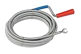Meister Rohrreinigungswelle Ø 9 mm x 5 m - Flexible Spirale mit Kralle - Umweltfreundliche Lösung für hartnäckige Verstopfungen / Abflussspirale / Rohr-Reinigungssspirale / Rohrreiniger / 9405400