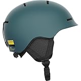 Salomon Orka Kinder Helm Ski Snowboarden, Einfach Anzupassende Passform, leicht, Grau, KL 5659
