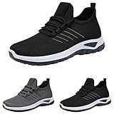 Herren-Laufschuhe, sportlich, lässig, urban, Damen, rutschfest, sportlich, minimalistisch, Sicherheitsschuhe, bequem, breit, speziell für Spaziergänge, Fitnessstudio, Jogging, Geschenk, Schwarz , 42