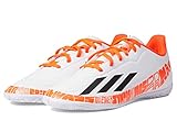 adidas X Speedportal Messi.4 Indoor Soccer Shoe, FTWR White/Core Black/Solar Red, 5 US Unisex Big Kid