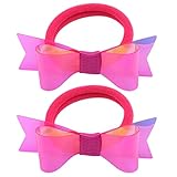 Miyabitors Haarreif, 2-teiliges Set mit niedlichen Haarschleifen, Nylonband, Prinzessinnen-Stirnband, Haarschmuck, Partyzubehör