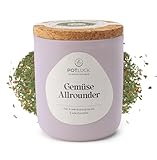 POTLUCK I Gemüse Allrounder I Gewürzzubereitung für Auflauf, Gratin, Bowls und Gemüsepfannen I 55 g im Keramiktopf I Gesunde Ernährung, Lecker Essen für zu Hause