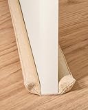 Zugluftstopper für Türen 70-100cm Waschbarer Stoff - Energiesparend - Nicht für Teppiche geeignet - Inkl. Aufbewahrungstasche - Beige