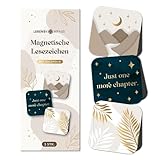 Lebenskompass® Magnetische Lesezeichen - elegante Magnetlesezeichen mit stilvollen Designs und Goldprägung - Lesezeichen magnetisch ideal für Bücher
