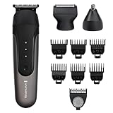 Remington ONE PG760 10-in-1 Kopf- & Körper-Multi-Groomer für Männer & Frauen - Bartschneider, Nasen- und Ohrenrasierer, Folienrasierer, 38 mm T-Klinge, 7 Kämme, USB, wasserdicht, 60 Minuten Laufzeit,