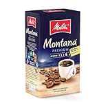 Melitta Montana Premium Filter-Kaffee 500g, gemahlen, Pulver für Filterkaffeemaschinen, 100% Arabica, starke Röstung, geröstet in Deutschland