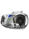 Karcher RR 510(N) - tragbares CD Radio (CD Player mit Kassette, FM Radio, Boombox, kleiner Kinder CD Spieler, MP3-Player, USB, Stereoanlage, Kompaktanlage, Batterie/Netzbetrieb)
