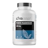 Magnesium Tabletten Hochdosiert 400mg - 365 Tabletten 1 Jahres Vorrat - Vegan - Laborgeprüft - Complete Your Body