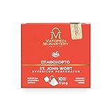 Bio- Johanniskraut-Tee mit aromatischen Kräutern vom Berg Athos (Hypericum Perforatum) – von Mönchen handgepflückt & getrocknet – 10 Pyramidenteebeutel – 15g