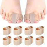 KAIYAYA 8 Stück Zehenspreizer Hallux Valgus Korrektur,Zehenstrecker Zehenspreizer Silikon,Überlappende Zehen,Hammerzehen Korrektur,2 Verschiedene Größen Von Zehentrenner,Frauen und Männer
