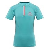 Alpine PRO LATTERO Funktionsshirt für Kinder, Schnell trocknendes T-Shirt, Trikot für Jungen und Mädchen - Blau, 164-170