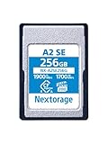 Nextorage CFexpress Typ A Karte 256GB, VPG200 japanische speicherkarte datenspeicher CF Express Type A Card, Kamera Zubehör für Sony/Fujifilm, A2SE NX-A2SE256G