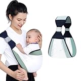 Babytrage Seitlich, Kindertrage, Tragetuch Baby Neugeboren, Toddler Carrier, Babytragetücher für Babys von 0 bis 48 Monaten, Kleinkinder bis 20kg, Hochwertige Materialien,Ergonomisches Design