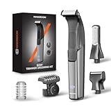 Intimrasierer Mann Elektrisch,MAXGROOM Rasierer Herren Intimbereich mit Führungskamm, Nass-Trocken IPX6 Barttrimmer,3-in-1 Körperhaartrimmer für Beard Konturen Bikini Rücken,Wasserdichter Intimtrimmer