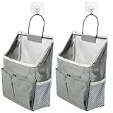 Zxglxinyao Hängeorganizer Wand Hängend, 2 Stück Hängetasche Tür Organizer, Hängende Aufbewahrungstasche, Wandorganizer Hängender Körbe Organizer mit Taschen für Badezimmer Küche