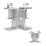 AKOLAFE 4 Stück C Zwingen 65mm C Klemme 65mm Schraubklemme 304 Edelstahl Roubste Trägerklemme Silbrige Tischklemme 37-62mm Schraubzwinge Für Holzbearbeitung, Schweißtischlerei, Tischlerei