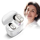 Britzgo Gerät Bluetooth Headset Aussehen, ausgestattet mit mobiler magnetischer Ladebox, tragen mit Vertrauen,Premium Metallic Silber