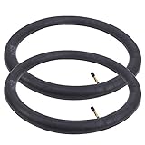 Cryfokt Butylkautschuk-Innenschlauch mit Biegeventil, 2-teiliger Fahrradschlauch mit Ventil für Stabiles und Komfortables Fahren, Anwendbar für Rennräder und Mountainbikes (18 * 2.125)