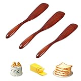COYUN 3 Stück Holz Buttermesser, Buttermesser aus Holz, Butterstreuer, Käsemesser, Einem Marmeladenlöffel, Spatel Holz Gelee Käse Spreizer, Butter Spreader zum Küche, Für Küche Und Restaurant
