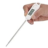 KIMISS Digital Food Flüssigthermometer - Küchenkochen BBQ Grill Temperaturtester für Fleisch- und Flüssigkeitsmessung Schaltbar ℃/℉ Großes LCD Display