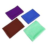 Pmandgk 4X Mikrofaser Reinigungstuch Trockentuch, Auto ReinigungstüCher Parkservice Politur, MikrofasertüCher (30 X 70Cm, Blau, Lila, Kaffee, GrüN)
