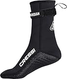 CRESSI Guardian High Neoprene Socks 2mm XL - 2mm Neopren High Top Socken mit Klettverschluss, ideal für alle Wassersportbegeisterten, Schwarz, XL, Unisex