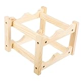 COLLBATH Weinflaschenregal Aus Holz Flaschenhalter Aus Holz Tisch Weinregal Weinregalschrank Weinhalter Für Schrank Weindisplayhalter Weinregale Organizer Zur Aufbewahrung Von Flaschen