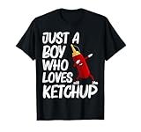 Lustiges Ketchup-Geschenk für Jungen und Kinder, Ketchup-Merchandise-Tomate T-Shirt
