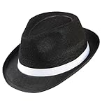W WIDMANN MILANO Party Fashion - Gangster Hut aus Filz, Mafia Hut, Filzhut, Accessoire für Faschingskostüme