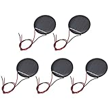 QUARKZMAN 5 Stück 2V 0.07W 35mA Mini Solarpanels Kleine Polykristalline Solarzellen Mit 2 Kabeln Für DIY Elektrospielzeug Materialien Kits Ladegerät 36mm Durchmesser