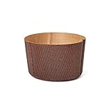 DECORA, 0320162 5 Panettone-Formen à 500 g, aus reiner Zellulose-Hartpapier, Hitzebeständig bis 200 °C, Ideal für die Herstellung eines Panettone zu Hause, Hergestellt in Italien.
