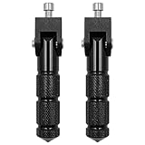 Tiardey 2PCS Universal Motorrad Fußraste für Motorrad Elektroauto 8MM 90 Grad klappbare Stützstange (Schwarz)