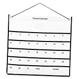 PartyKindom Kalender Aufbewahrungstasche aus Non Woven Stoff Wandhängende Kalendertasche für Zuhause und Büro für Medikamente und Kleine Gegenstände