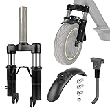MotuTech Federgabel für Xiaomi M365/Pro/Pro 2/1S/Essential Lite/Mi 3 Federung + Schutzblech vorne + Ständer Anti-Vibration Zubehör
