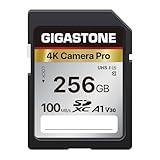 GIGASTONE Kamera Pro 256GB SDXC Speicherkarte bis zu 100 MB/S. Digitalkameras Canon Sony Nikon Olympus, 4K UHD Videoaufnahmen UHS-I U3 V30 Klasse 10