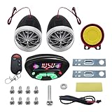 MP3-Player für Motorrad, Lautsprecher, kabellos, wasserdicht, Diebstahlalarm für Motorrad, MP3-Player, Audioverstärker